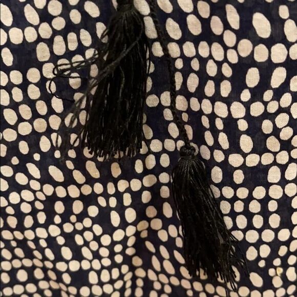 J. Crew navy tunic w tassels NWOT 0 - Picture 5 of 10